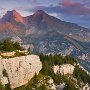 Le Jalouvre depuis les Rochers de Leschaux - Bornes - Hte Savoie