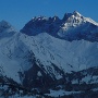 Les très beaux plis couchés des Dents du Midi, superbes sommets qui dominent le Chablais. De Suisse ou de France, elles sont impressionnantes.